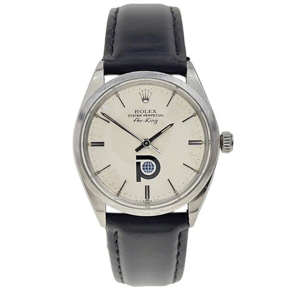 Rolex Air King Automatic Stainless Steel Men's Watch 34mm Pool Intairdril Dial - Picture 1 of 9